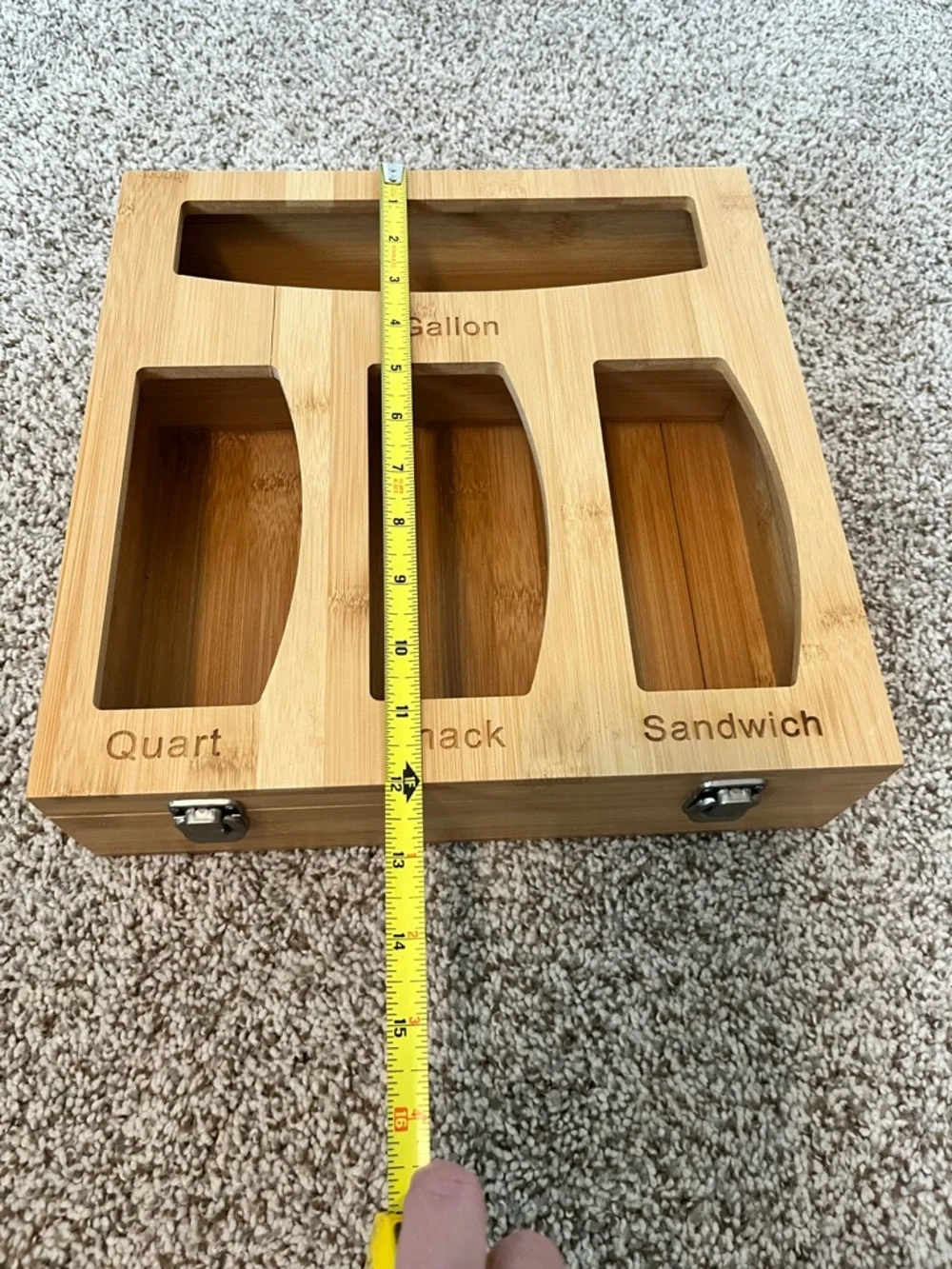 Bamboo Box Bag Organizer